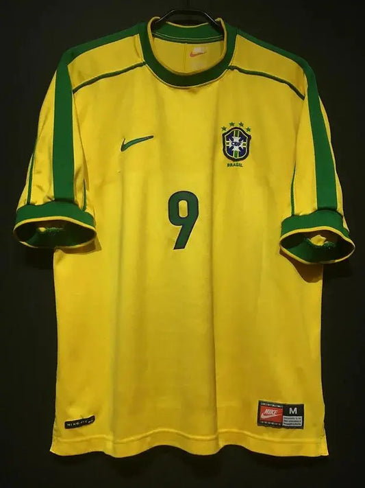 Brazil 1998 Home Kit #9 Ronaldo