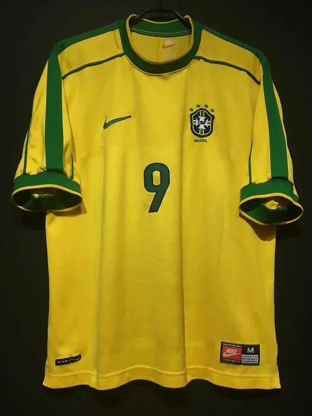 Brazil 1998 Home Kit #9 Ronaldo