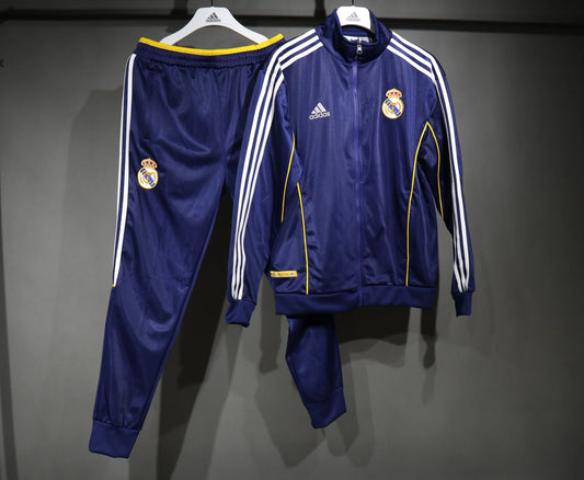 Real Madrid 1999/00 Adidas Full Zip Tracksuit Blue